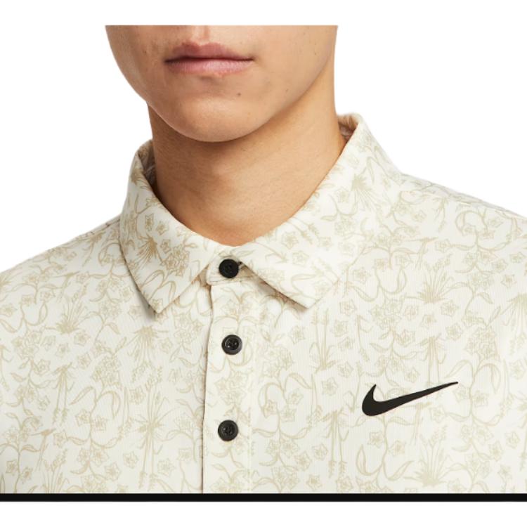 Nike Мужская футболка поло с коротким рукавом и логотипом, топы, светло-слоновая кость HM5795110