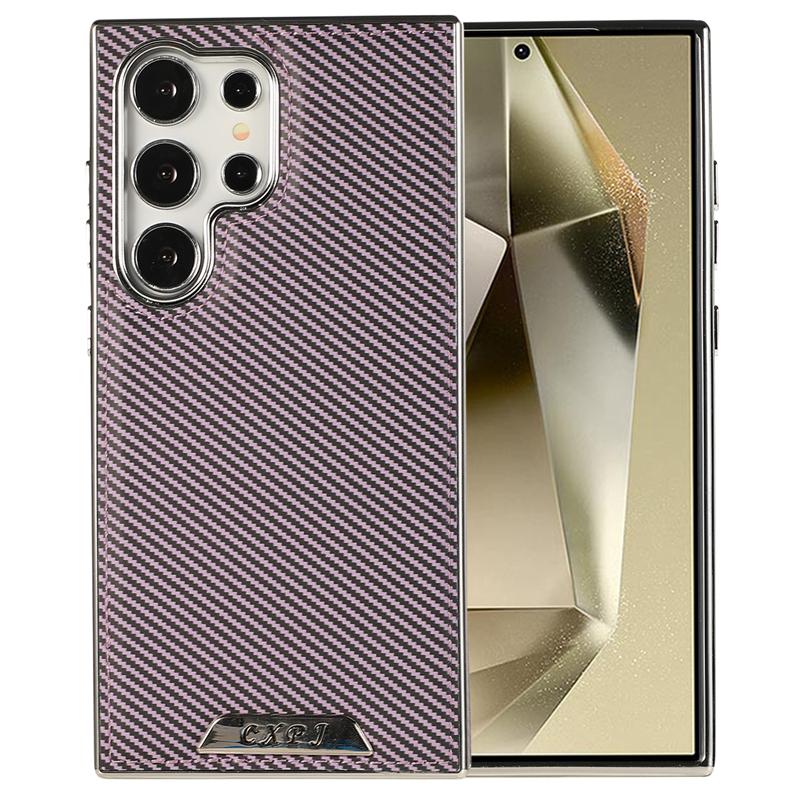 Роскошный магнитный чехол из углеродного волокна Magsafe для Samsung Galaxy S24 S22 Ultra S23 Plus S24Ultra S23Ultra Macsafe задняя крышка