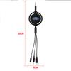 Retractable Car Phone Fast Wire Charging Three-head Data Cable For Ford Focus mk2 mk3 Fiesta mk7 Ranger Mondeo mk4 S-MAX Kuga