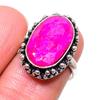 Natural Ruby(Simulated) Gemstone 925 Sterling Silver Jewelry Ring Size 6 L6Z44