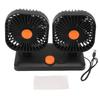 Car Fan Dual Head USB Fan Quiet 12V 24V Portable Auto Cooling Fan for Vehicles Home Bedroom Use