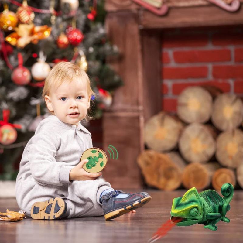 Remote  Control  Chameleon  Toy Realistic Animals Shape Infrared Remote Control Simulated Electric