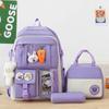School Bag Female High School Junior High School Large Capacity Simple Backpack Small Fresh Outdoor Leisure Backpack