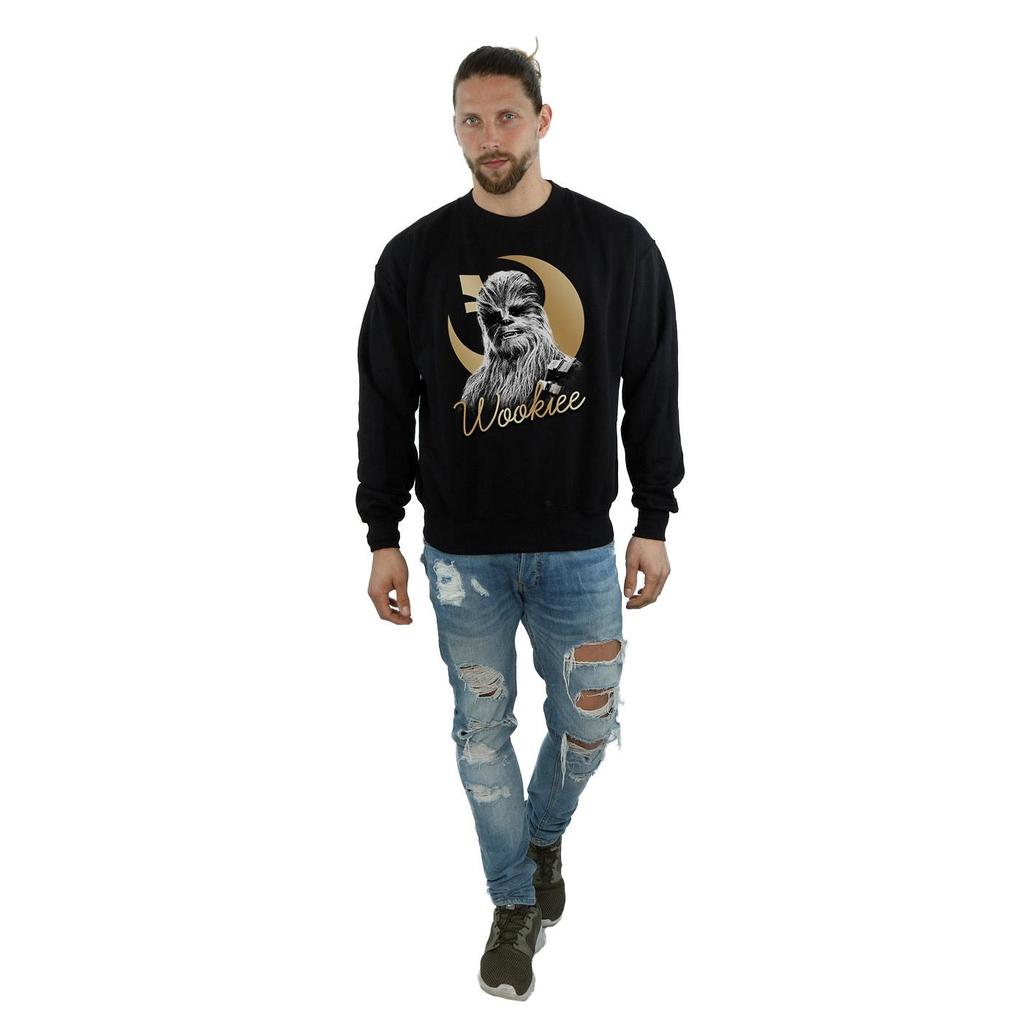 Star Wars Mens The Last Jedi Gold Chewbacca Sweatshirt