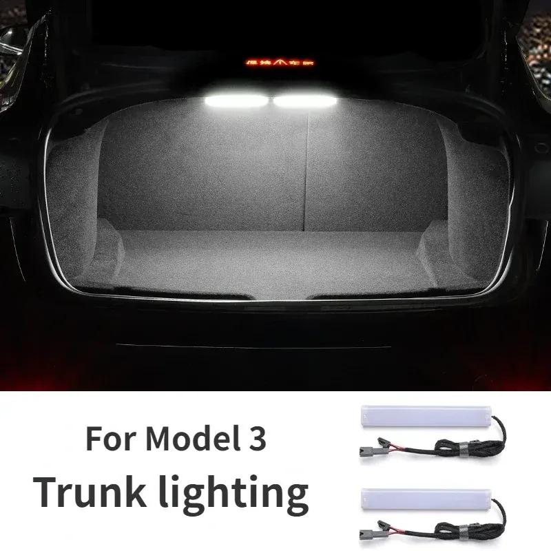 Светодиодные фонари багажника для Tesla Model 3/3+ Highland 2024 Замена заднего фонаря багажника Белый фонарь багажника Аксессуары