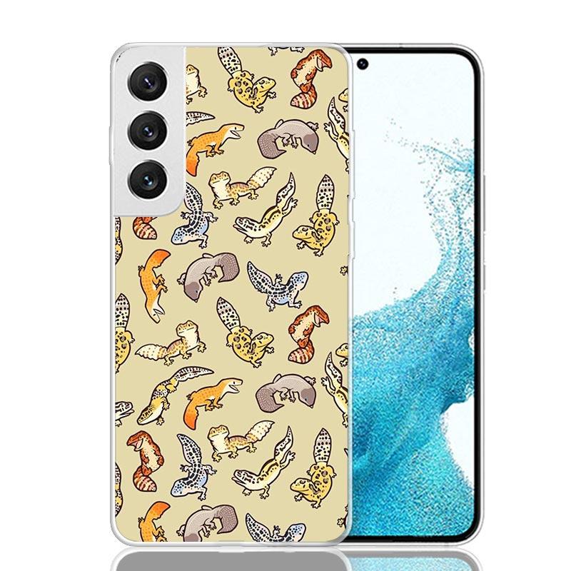 Lizards Geckos For Samsung Galaxy S25 S24 S23 S22 Ultra Phone Case S21 Plus S20 FE S10 + S25Edge Fundas Cover Galaxy S25 S24 S23