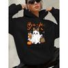 Hoodie for Women THE BOO CREW Halloween Family Matching Outfits Pastel Halloween Rainbow Ghost Print Pumpkin Graphic Sweatshirt