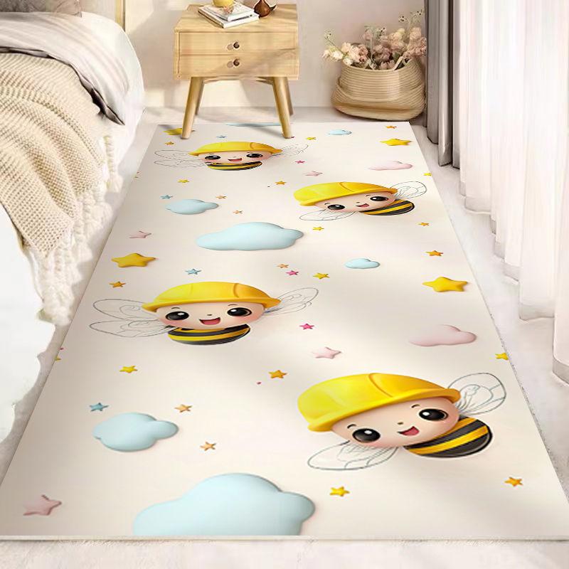 Bedside Carpet Cute Bedroom Stain Resistant Drifting Window Living Room Sofa Room Floor Mat Thickened Home Floor Mat