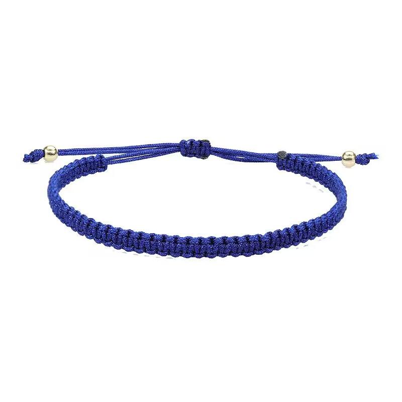 Браслеты и браслеты из плетеной веревки на удачу для женщин и мужчин, узлы ручной работы, тибетские буддийские, для дружбы, для девочек, подарок, регулируемый