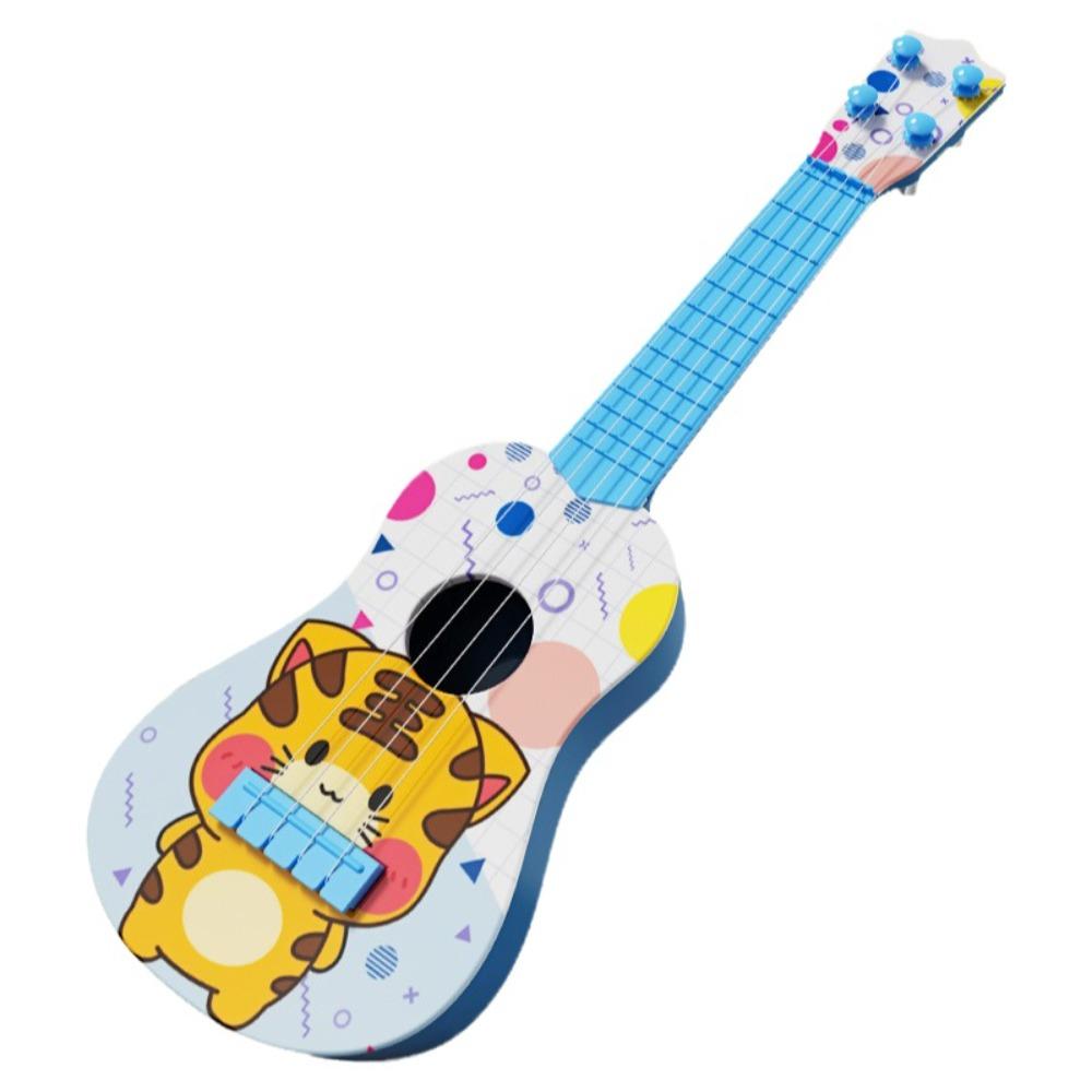 4 Strings Simulated Guitar Toy Educational Toy Musical Instrument  Play Activity