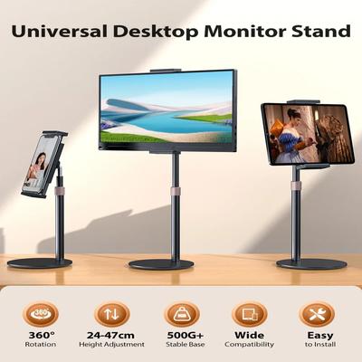 Портативный монитор VESA подставка регулируемый поворотный кронштейн 360° держатель планшета для 15.6''-17.3'' совместим с 4.7''-17.3"
