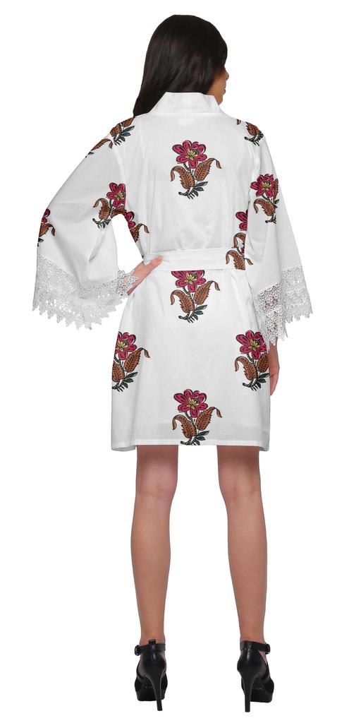 Moomaya Невеста Готовится Рубашка Хлопок Короткие Халаты Для Женщин Банный Халат