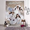 Music Group NNMIXX Anime Tapestry Hippie Flower Wall Carpets Dorm Decor Cheap Hippie Wall Hanging