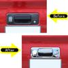Silver Tailgate Handle Cover Set w/Camera Hole For Toyota Tundra 2014-21