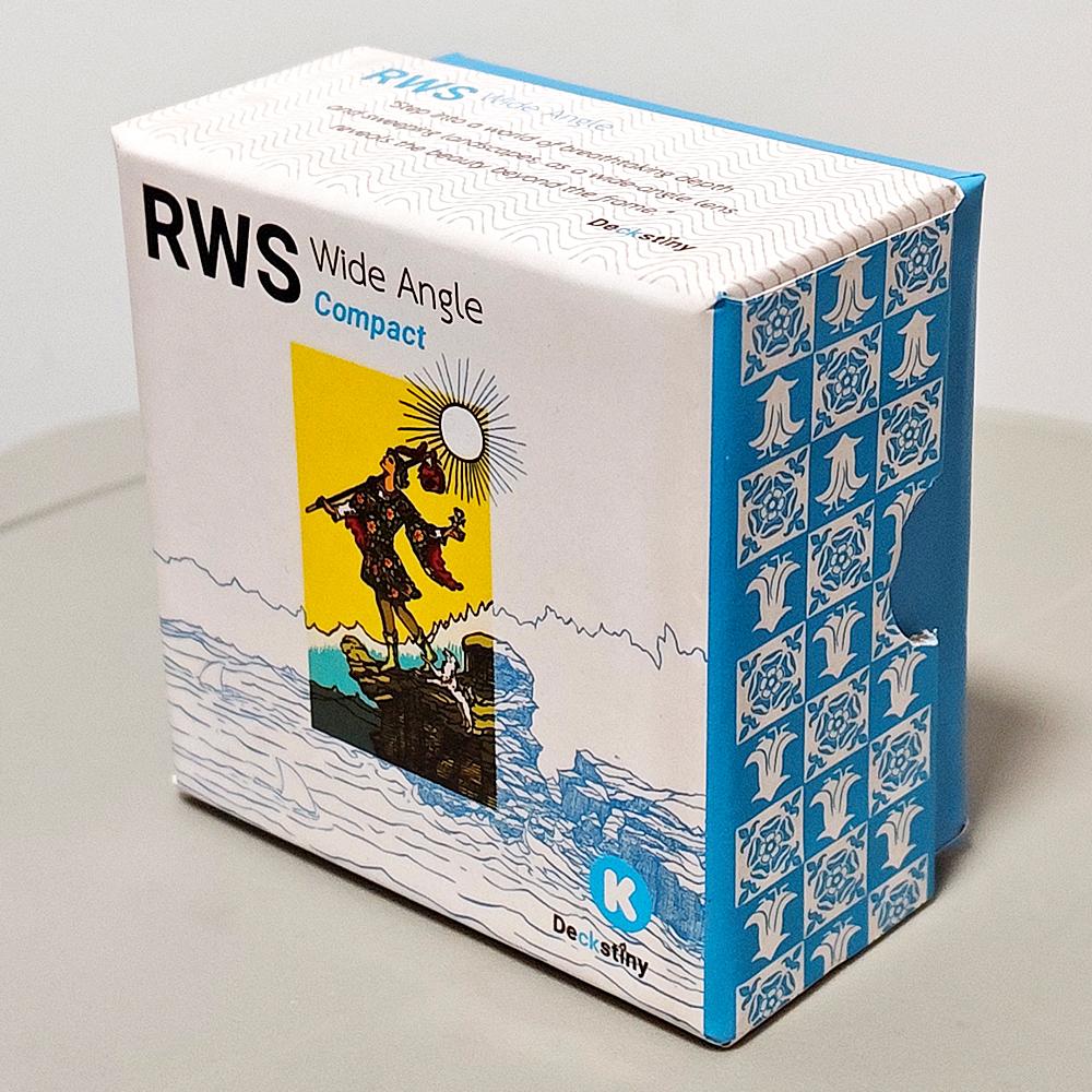 RWS Wide Angle Tarot - Compact Edition 78 Pcs Cards + 2 Specials Frame Cards 7*7cm Double-embossed in Two-piece Rigid Box