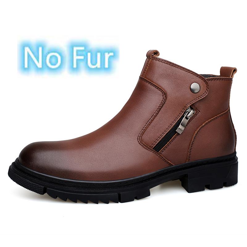 Повседневная обувь из натуральной кожи для мужчин, ботинки до щиколотки в британском стиле, с боковой молнией, обувь с высоким верхом, мужские классические ботильоны челси