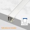 0,5/1 м Напольный светодиодный алюминиевый профиль Сильный утолщенный встраиваемый в пол канальный светильник для ПК Крышка для домашнего коммерческого линейного освещения
