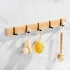 Space Saving Wall Mounted Coat Rack Multi Hook Structure Coat Hook Rack  Entryway Organization