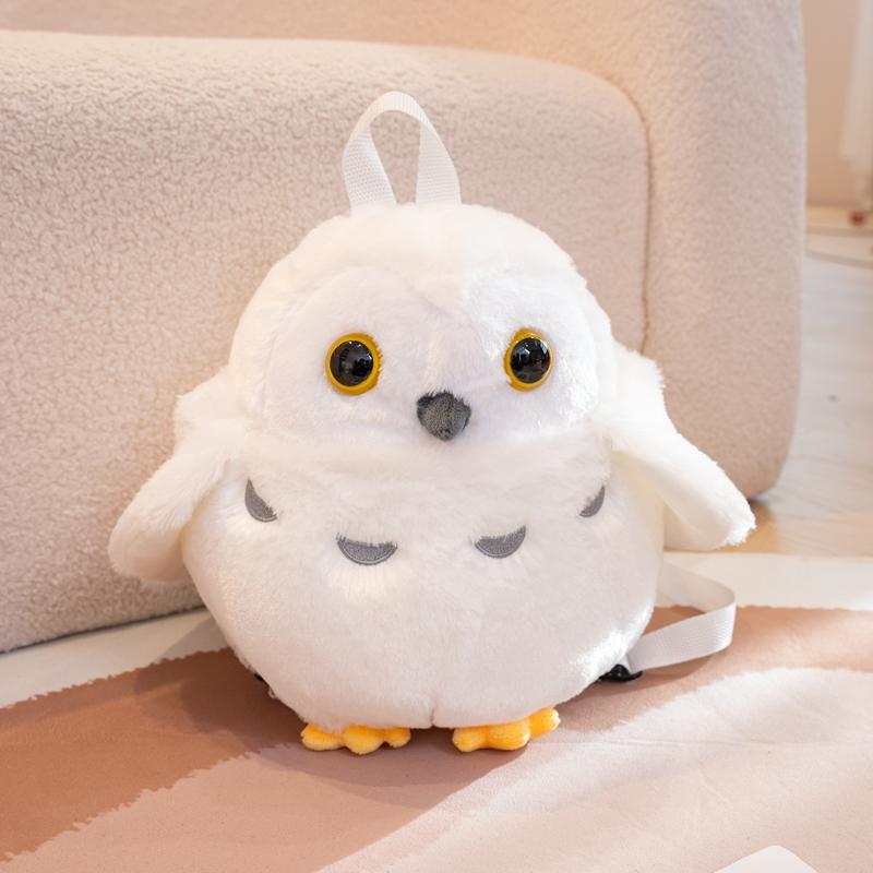 28CM Cartoon Magic Owl Plush Toy Backpack for Children's Owl Doll Bag for Girls' Plush Makeup Bag