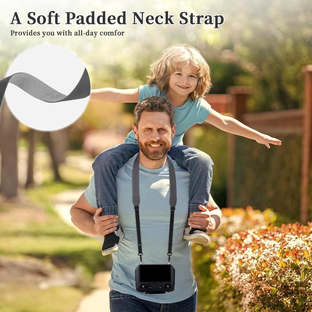 For DJI Mini 4 Pro Lanyard RC Neck StrapSoft Leather Lanyard For DJI Mini 3 / Mavic 3 / Air 3S / Remote Controller Accessories