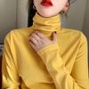 Double-sided German Velvet Fur Plush Tops Piled with Turtleneck Base Shirt for Women In Autumn and Winter Long-sleeved Fashionable Inner Warm Clothes