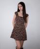 Rose Franz Vintage Flower Shirring Dress [Black]