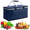 30L Insulated Cooler Bag Foldable Thermal Insulated Bag Insulation Storage Basket  Outdoor