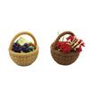 Dollhouse Miniature Handheld Basket Mini Simulation Vegetable Basket Scene Decor Accessories Toys