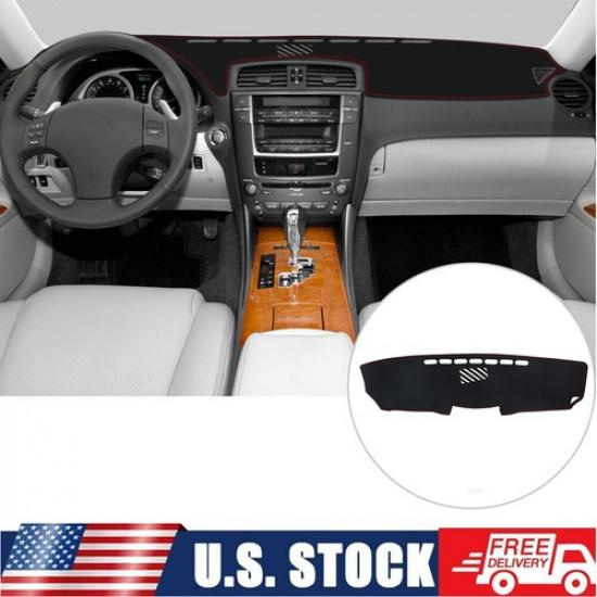 Красная линия для Lexus IS250 IS350 Кожаный Нескользящий Коврик на Панель Приборов Дашмат