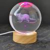 Zodiac Crystal Ball Birthday or Valentine's Gift - Luminous Figurine for Friends