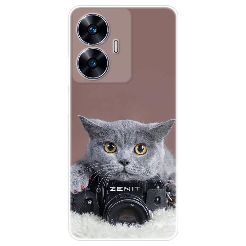 Для Realme C55 C55 RealmeC55 RMX3710 чехол Мягкая силиконовая задняя крышка модный чехол для телефона с героями мультфильмов