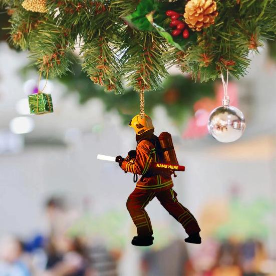 Рождественская елка, украшение пожарного со шнурком, широко используемое автомобильное зеркало заднего вида, подвеска пожарного, подвесное украшение