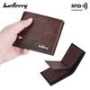 RFID Protection Wallets Vintage Design Tri-fold Business Card Holder for Men Short Purse Wallet