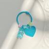 Конфетный цвет Блестящий Брелок для ключей в виде мишки с сердечком Мультяшный Милый Подвеска для сумки для друга