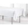 Nappe Rectangulaire - SCINTILLE - 140x200 Cm - Blanc Brillant - Tissu Shantung - Antitaches