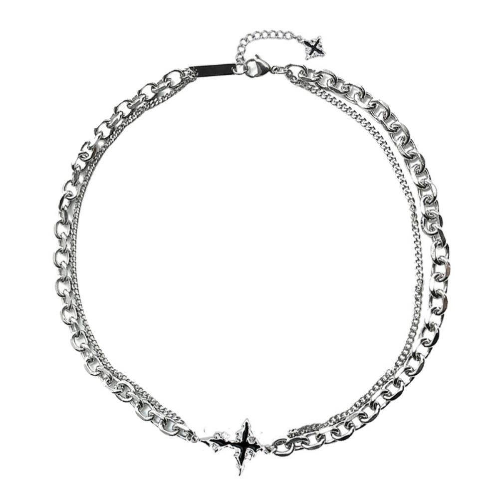 Dark Gothic Cross Chain Bracelet for Men Luxury Titanium Steel Unisex Minimalist Design Trendy American Style