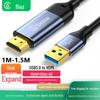 Biaz USB 3.0 To HDMI Cable for Laptop To TV HD Display Connection