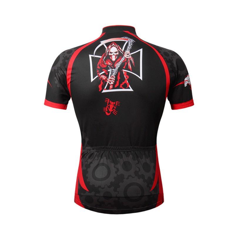 Mens Short Sleeve Cycling Jersey Quick Dry Bicycle Shirt Mountain Bike Riding