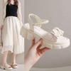 Fairy wind platform sandals female outer wear summer new 2025 soft sole student height increase small sandals