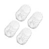 4pc Aluminum Mesh Gutter Guards for Downpipe Leaf Debris and Mud Trap Covers Protecting Drain Pipes from Blockages