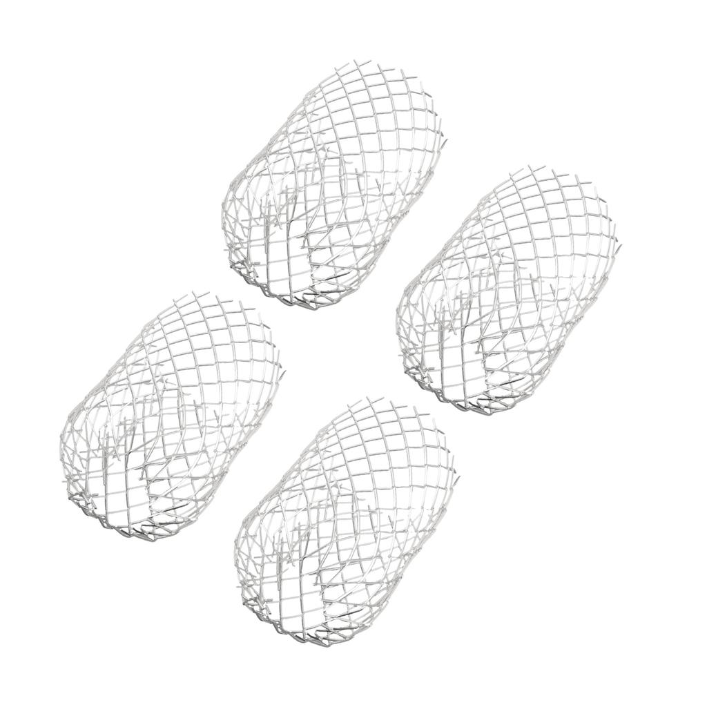 4pc Aluminum Mesh Gutter Guards for Downpipe Leaf Debris and Mud Trap Covers Protecting Drain Pipes from Blockages