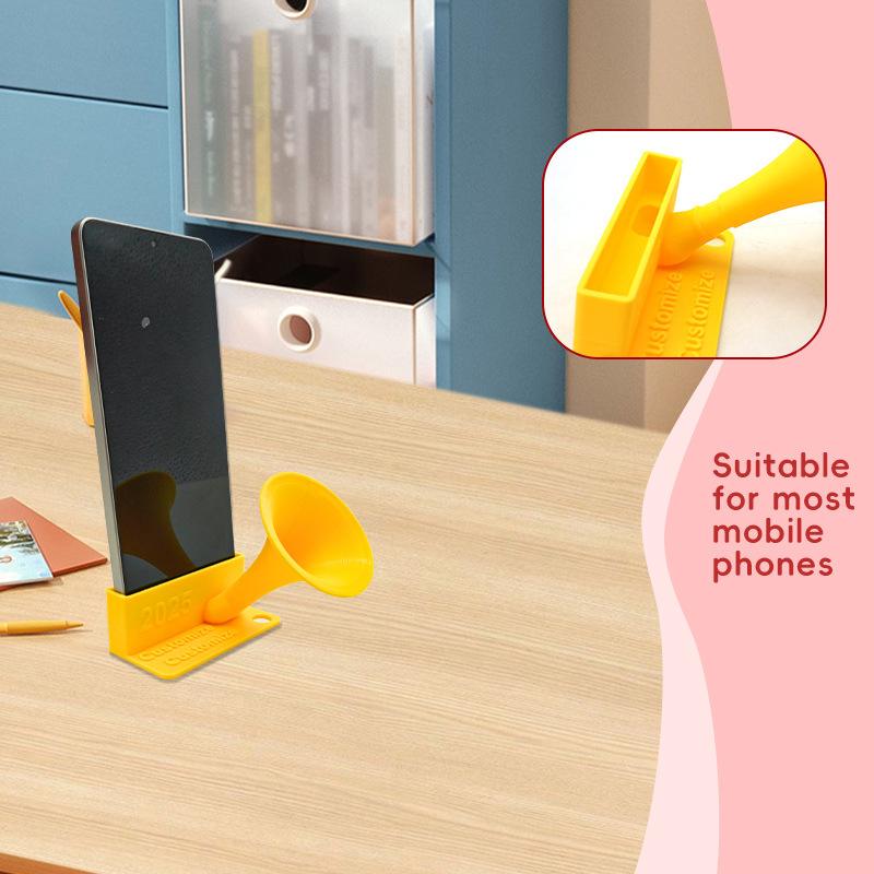 1 шт. Персонализированный Креативный Портативный Динамик Без Батареи Настольный Держатель для Телефона Мобильный Усилитель Безопасный Материал Портативный