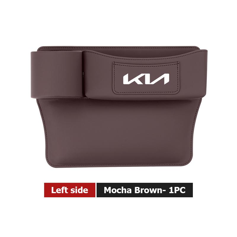 LQFH2 For KIA Car Door Side Seat Gap Storage Box Cup Holder Interior Accessories Rio K5 K2 Sportage Ceed Sorento Picanto Stinger Soul