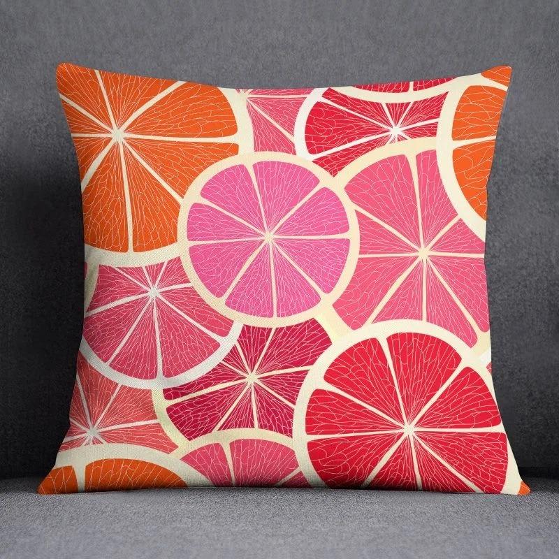 Летний фруктовый узор наволочка для украшения автомобиля офис гостиная диван дома наволочка