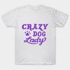 T Shirt Women Crazy Dog Lady Purple Harajuku Print Kawaii Tshirt Summer Short Sleeve Female T-Shirt Top Tee