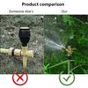 Sprayer Nozzle with Pin Direction Adjustment 360 Degrees Rotating Far Distance Large Area Sturdy Rocker Nozzle Garden Supply