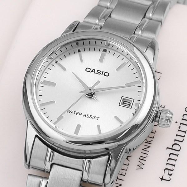 Casio Женский костюм Классические металлические часы