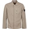 Patch Pointed Collar Long Sleeve Shirt Men Shirts Light-Brown K1S151200033S0010V009A