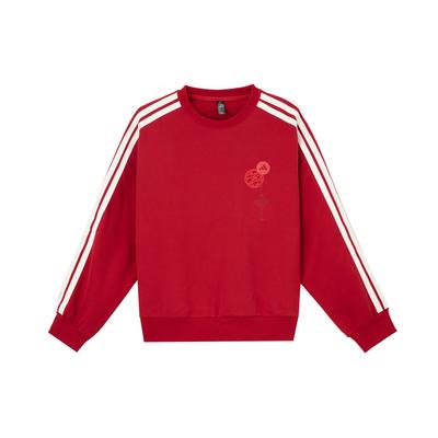 adidas AW24 Year Of The Snake Limited Edition Casual Sports Series Полосатая удобная толстовка с круглым вырезом и длинными рукавами Женская толстовка JZ1663