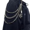 Панк Металл Паутина Скелет Подвеска Поясная Цепь Многослойная Джинсовая Цепь Хип-Хоп Цепь для Брюк Аксессуары для Одежды Подарки